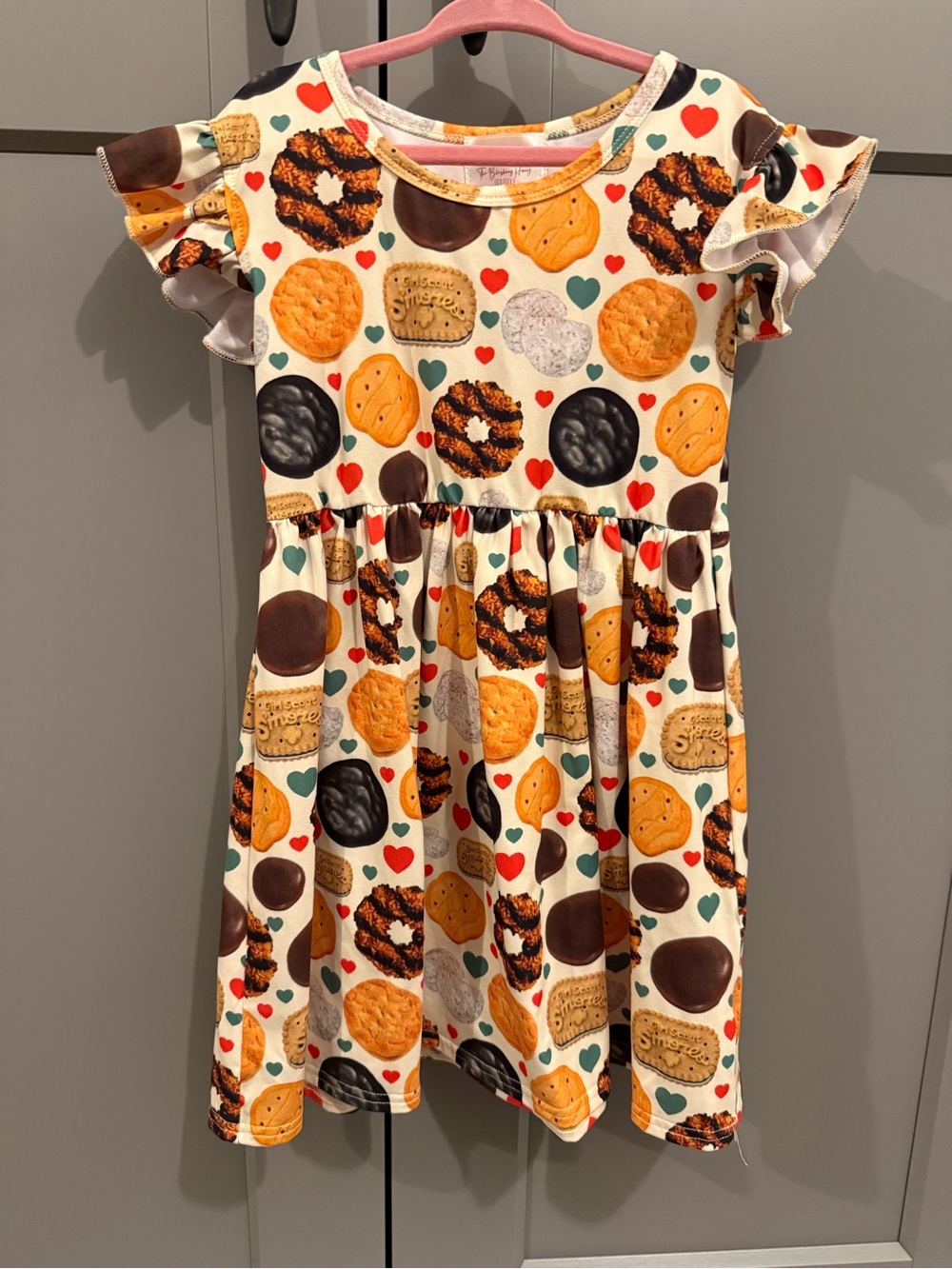 Girl Scout cookie Flutter Sleeve Dress